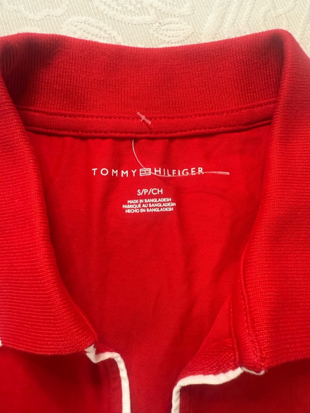 Red Short Polo Dress New with Tags Tommy Hilfiger Size S - Picture 6 of 7